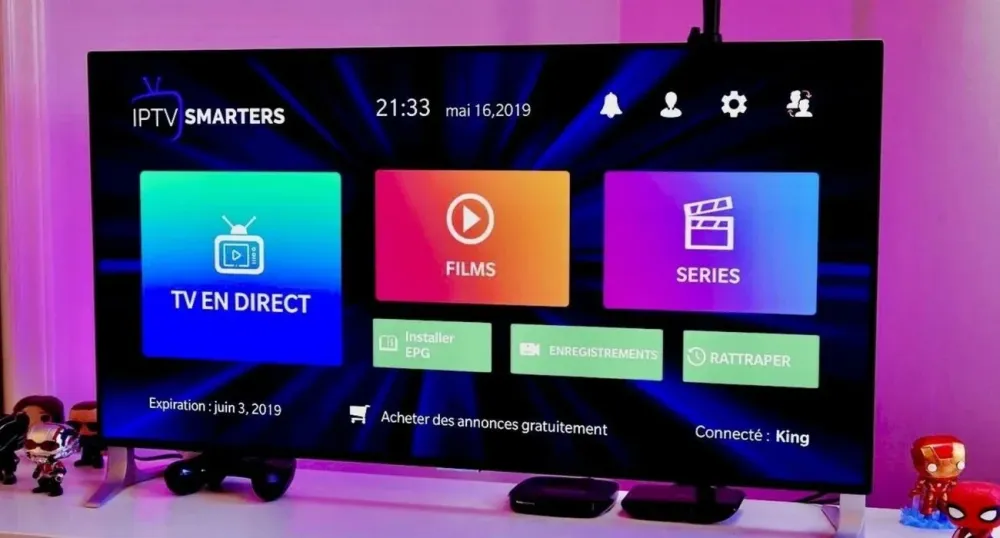 Abonnement IPTV Smarters Pro compatible : l’application ouverte sur une Smart TV