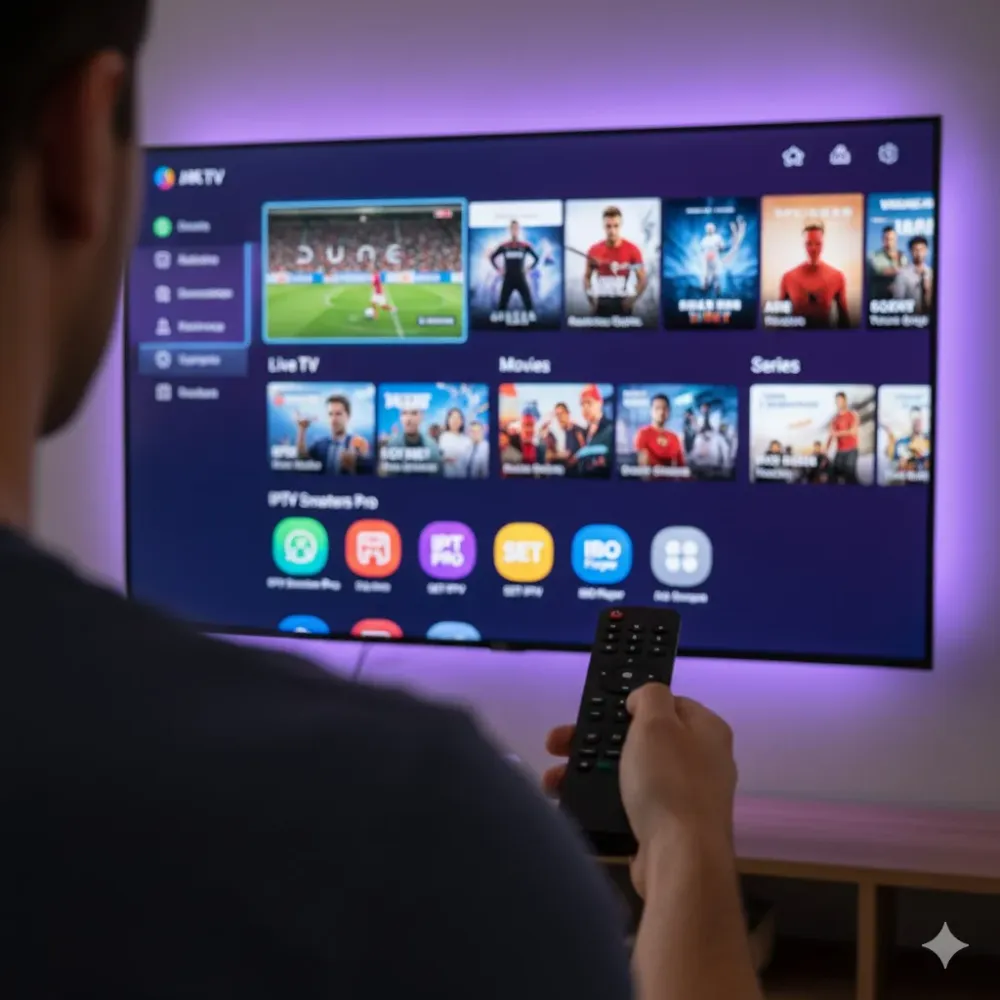 IPTV Smarters écran noir sur un téléviseur